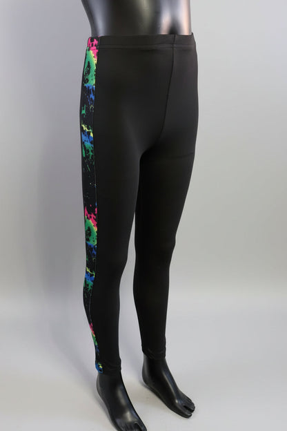 Funky pattern striped leggings