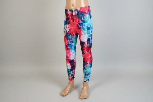 'Diamonds' design full length stretch leggings