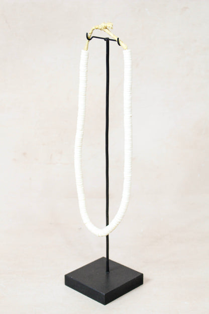 Handcrafted Ostrich Eggshell Heishi Necklace - 217.6