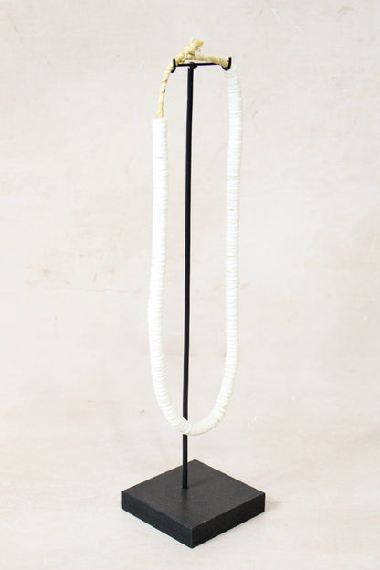 Handcrafted Ostrich Eggshell Heishi Necklace - 217.6