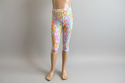 Flower patterned Capri leggings, choice of size & design!
