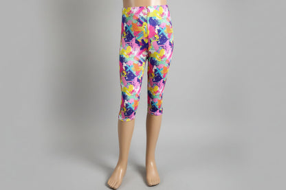 Patterned Capri leggings, choice of size & design!