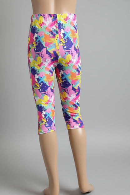 Patterned Capri leggings, choice of size & design!