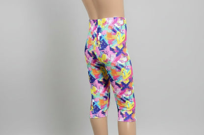 Patterned Capri leggings, choice of size & design!