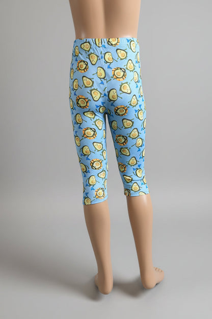 Patterned Capri leggings, choice of size & design!