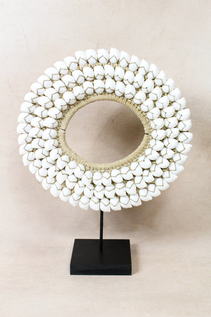 Handmade White Shell Necklace 26.2
