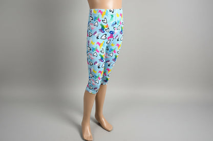 Patterned Capri leggings, choice of size & design!