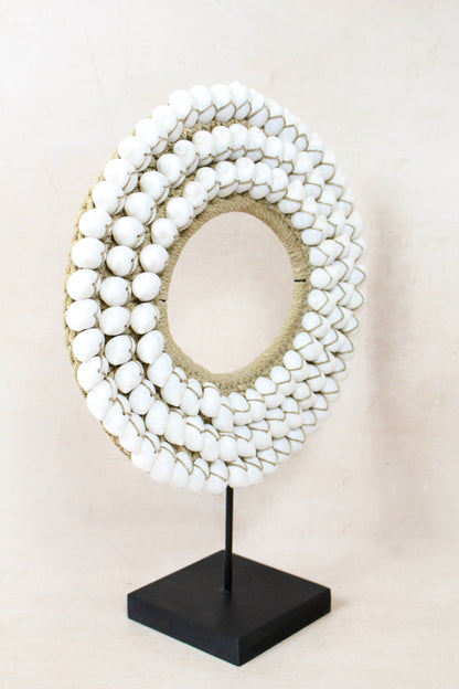 Handmade White Shell Necklace 26.2