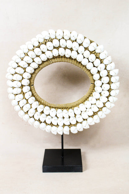 Handmade White Shell Necklace 26.3