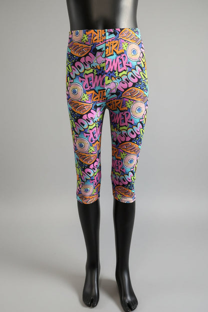 Patterned Capri leggings, choice of size & design!