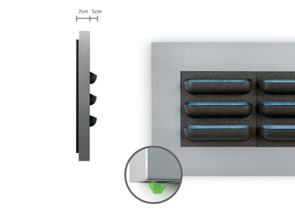 LIVE PICTURE - Living wall frame - 112cm - Black