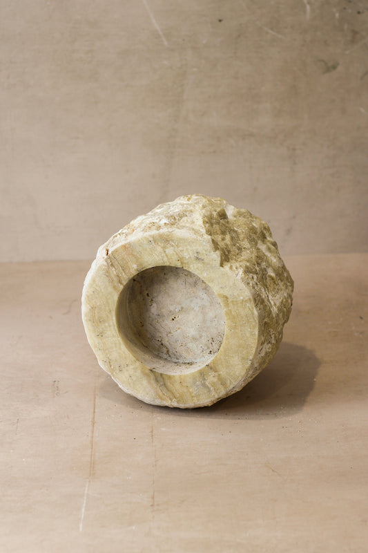 Rough Cut Onyx Candleholder XL 14.8
