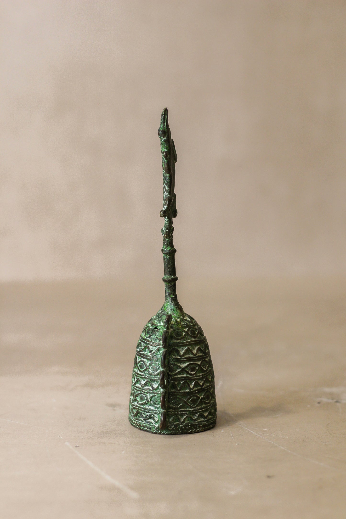 Benin Bronze Bell - 76.1