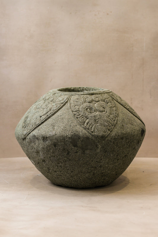 Vintage Decorative Stone Pot - No 2