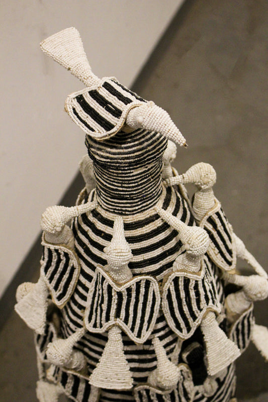 Yoruba Royal Crown Black & White - 15.3