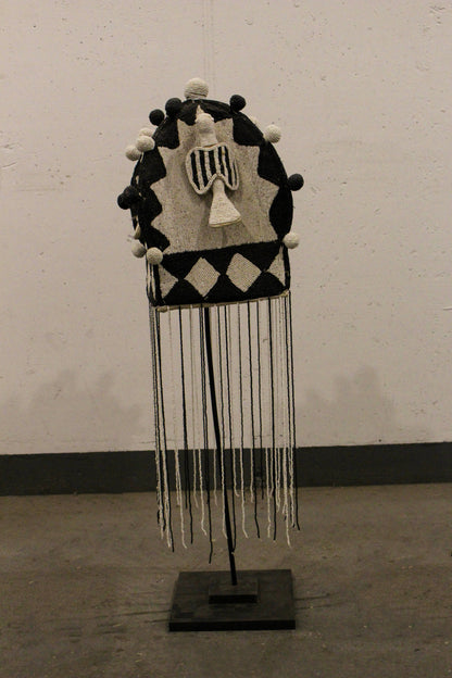 Yoruba Royal Crown Black & White - 15.4