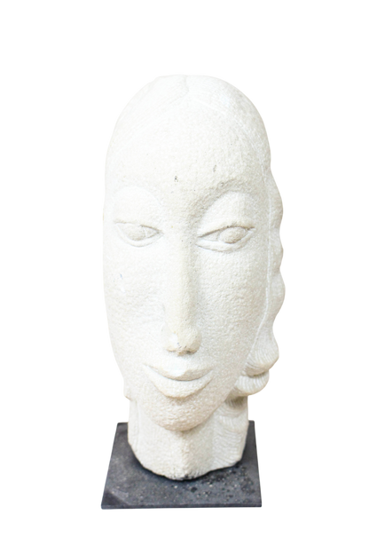 Stone head sculpture by Rizimu Chiwawa Zimbabwe 31.03