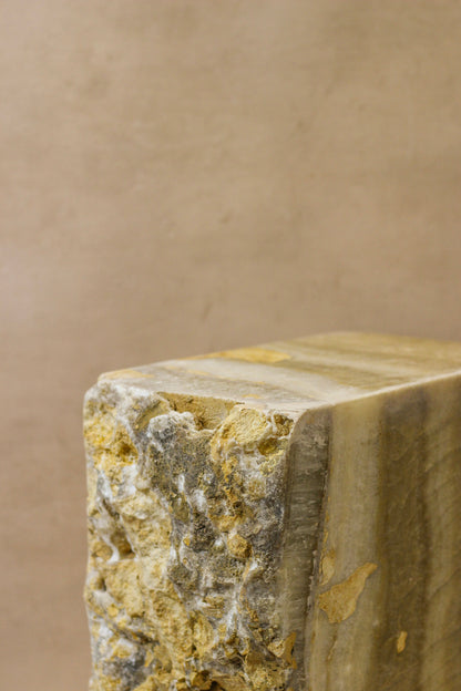 Onyx Side Table Pedestal Raw - Solid - No 2