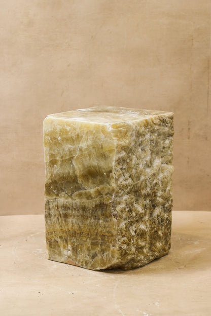 Onyx Side Table Pedestal Raw - Solid - No 4