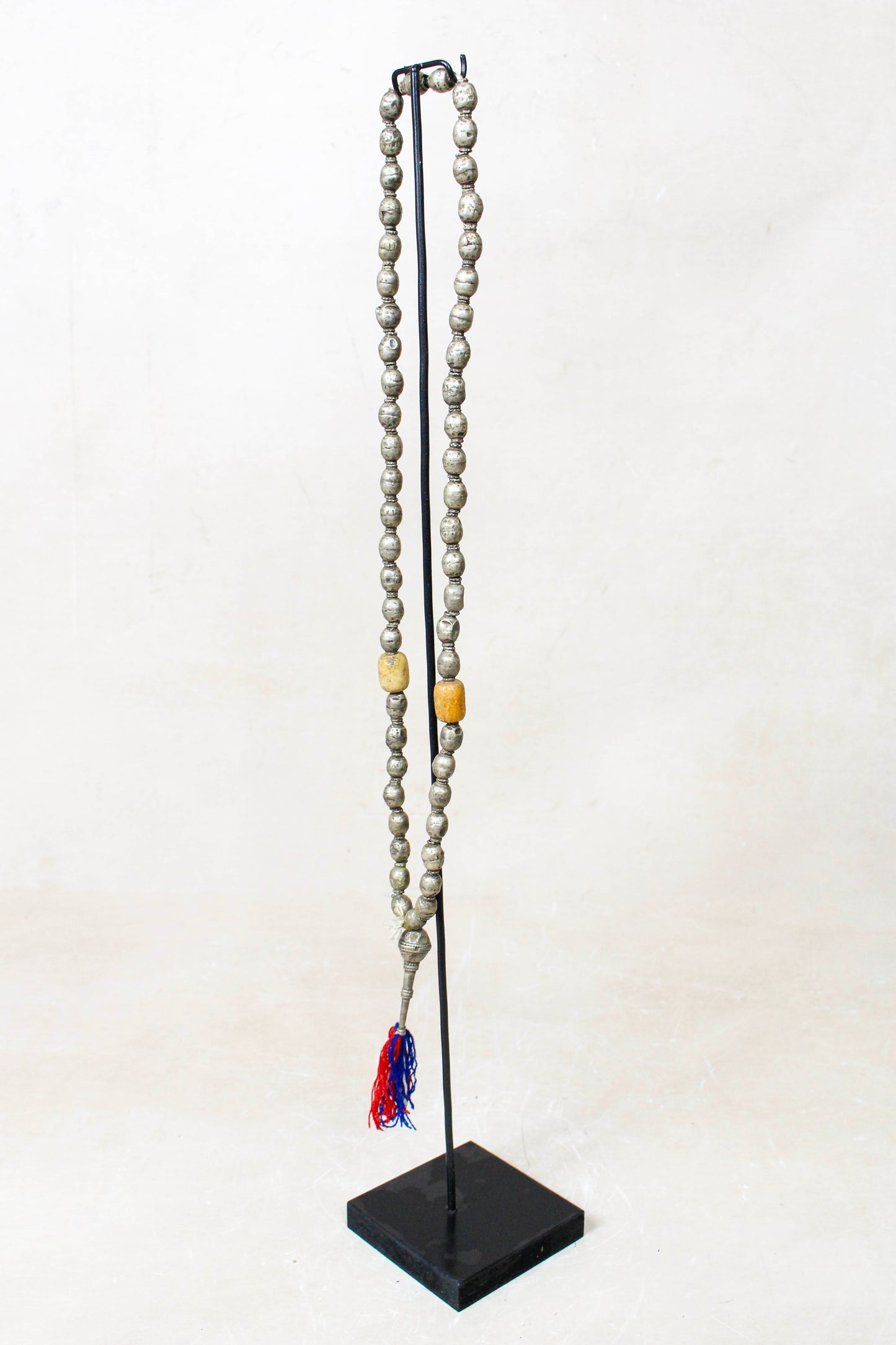 Ethiopian Silver Prayer Beads with Tassel 85.23