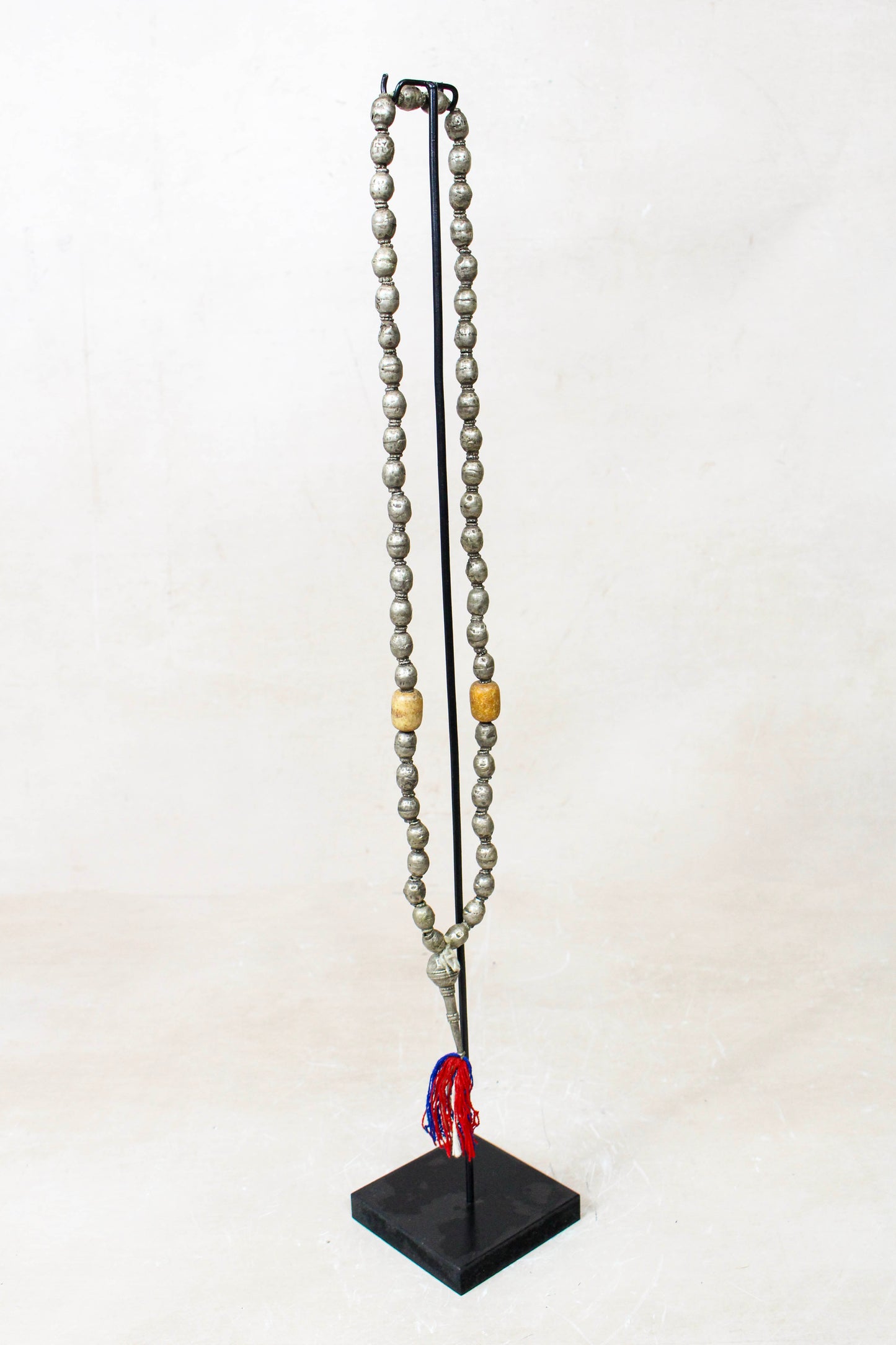 Ethiopian Silver Prayer Beads with Tassel 85.23