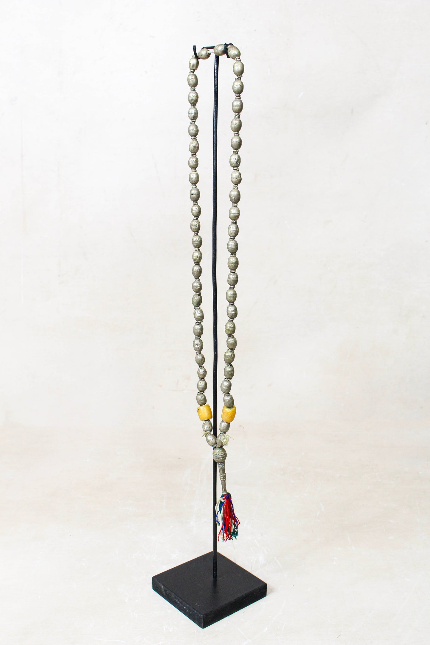 Ethiopian Silver Prayer Beads with Tassel 85.24