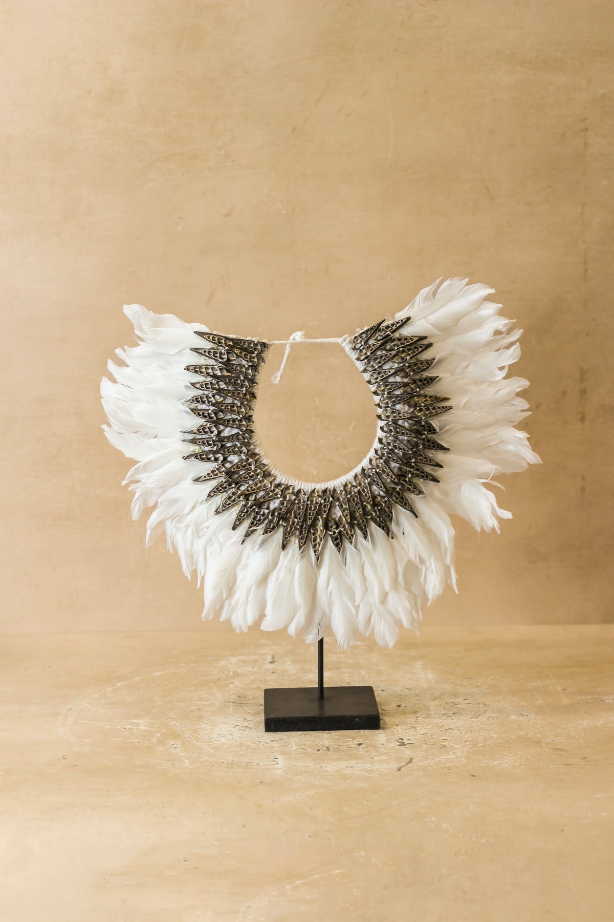 Handmade Feathers and Shell Necklace - 22.7