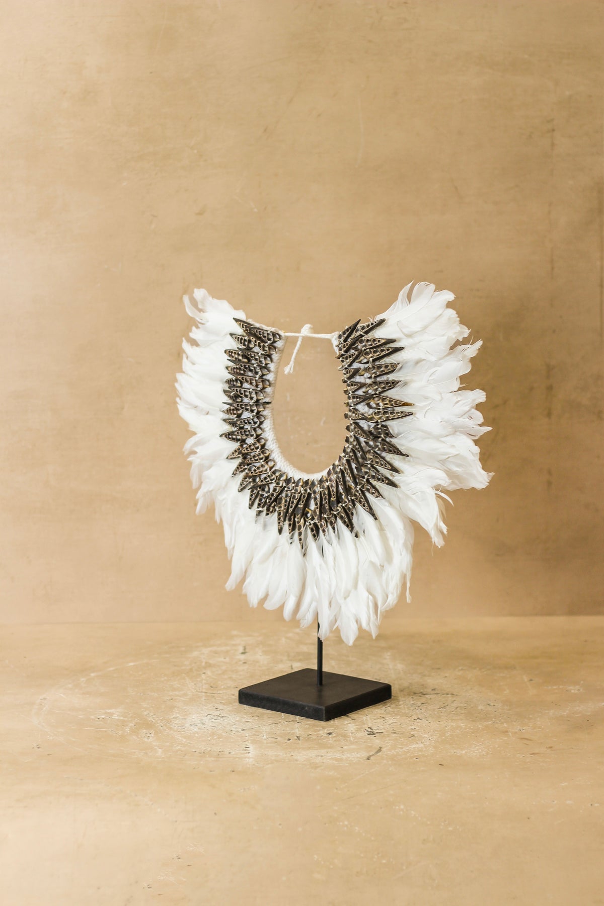 Handmade Feathers and Shell Necklace - 22.7