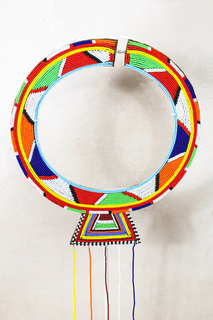 Kenya Maasai beaded Necklace - L1