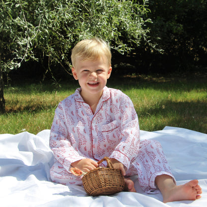 Red Giraffe Organic Muslin Pyjamas