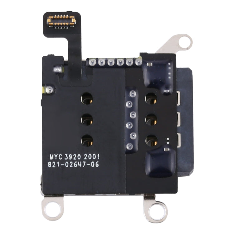 Single SIM Card Holder Socket with Flex Cable for iPhone 12 / 12 Pro, For iPhone 12 / 12 Pro(Single)