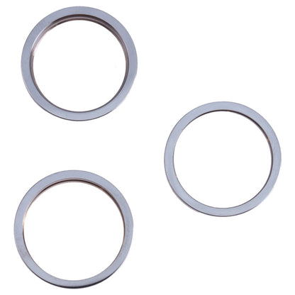 3 PCS Rear Camera Glass Lens Metal Outside Protector Hoop Ring for iPhone 13 Pro Max, For iPhone 13 Pro Max