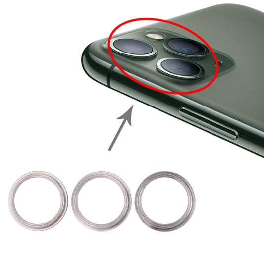 3 PCS Rear Camera Glass Lens Metal Protector Hoop Ring for iPhone 11 Pro & 11 Pro Max, For iPhone 11 Pro & 11 Pro Max