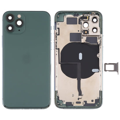 Battery Back Cover (with Side Keys & Card Tray & Power + Volume Flex Cable & Wireless Charging Module) for iPhone 11 Pro, For ip11 Pro, For iPhone11 Pro, For iPhone 11 Pro