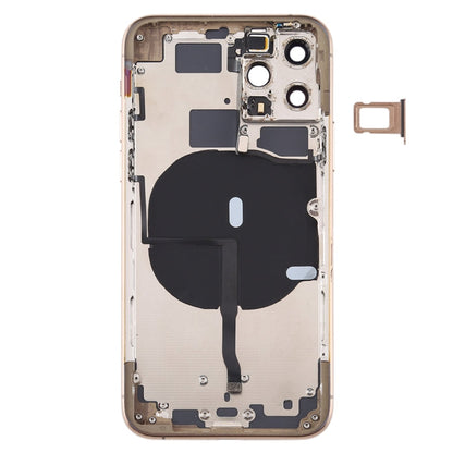 Battery Back Cover (with Side Keys & Card Tray & Power + Volume Flex Cable & Wireless Charging Module) for iPhone 11 Pro, For ip11 Pro, For iPhone11 Pro, For iPhone 11 Pro