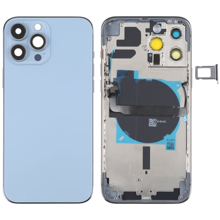 For iPhone 13 Pro Max Battery Back Cover with Side Keys & Card Tray & Power + Volume Flex Cable & Wireless Charging Module, For iPhone 13 Pro Max(Assembly)
