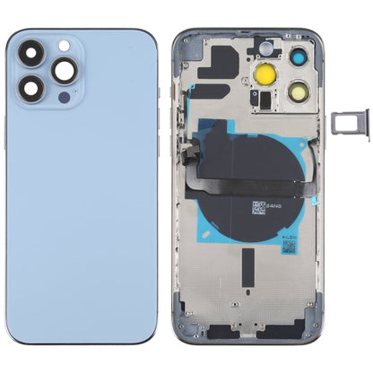 For iPhone 13 Pro Max Battery Back Cover with Side Keys & Card Tray & Power + Volume Flex Cable & Wireless Charging Module, For iPhone 13 Pro Max(Assembly)