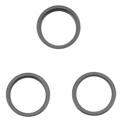 For iPhone 14 Pro Max 3PCS Rear Camera Glass Lens Metal Outside Protector Hoop Ring, For iPhone 14 Pro Max
