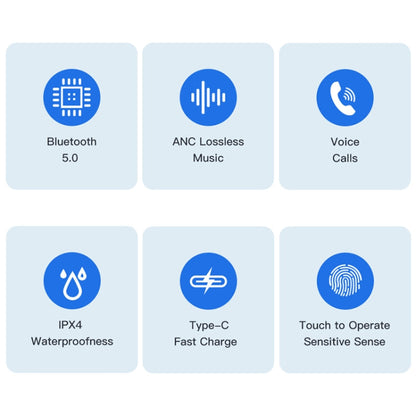 awei TA1 Bluetooth V5.0 Ture Wireless Sports ANC Noise Cancelling IPX4 Waterproof TWS Headset with Charging Case