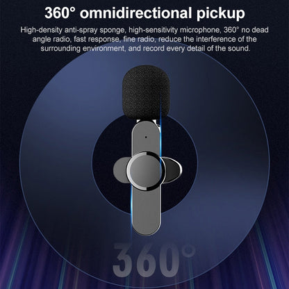 8 Pin Interface Live Broadcast Wireless Lavalier Microphone, 8 Pin