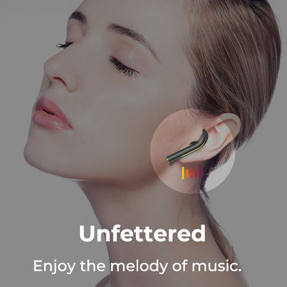 J18 Bluetooth 5.0 TWS Wireless Binaural Bluetooth Earphone with Charging Box, J18 (Green), J18 (Rose Gold), J18 (Black)
