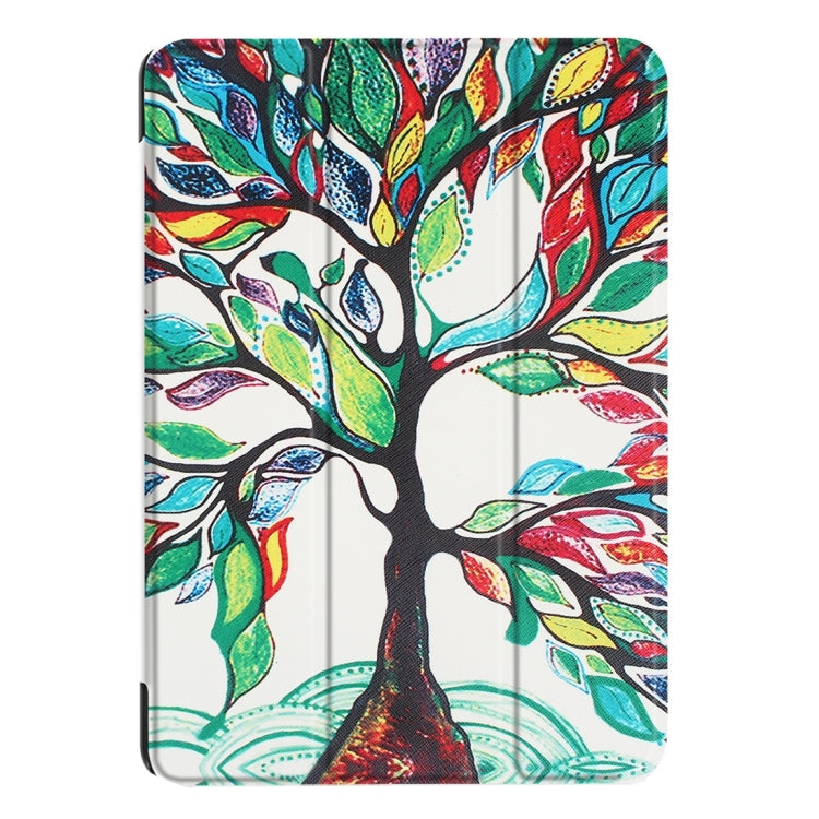For iPad 9.7 (2018) & iPad 9.7 (2017) Cross Texture Painting  Pattern Horizontal Flip Leather Case with Three-folding Holder, IP7D1011A, IP7D1011B, IP7D1011C, IP7D1011D, IP7D1011E, IP7D1011F, IP7D1011G, IP7D1011H, IP7D1011J, IP7D1011K