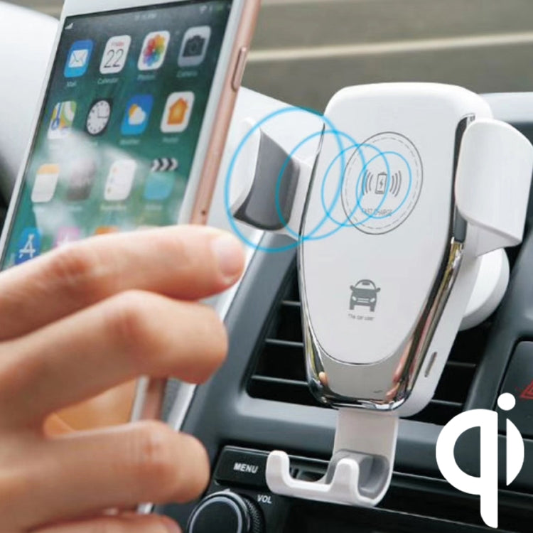 C6 Gravity Induction Car Qi Wireless Charger Fast Charging Air Vent Phone Holder