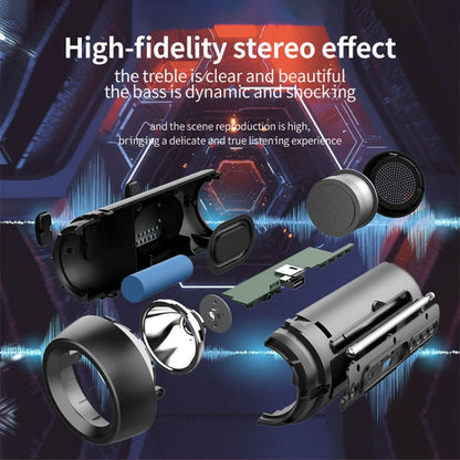 ZEALOT A1 Multifunctional Bass Wireless Bluetooth Speaker, Built-in Microphone, Support Bluetooth Call & AUX & TF Card & LED Lights