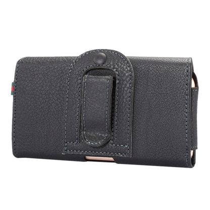 Universal Litchi Texture Vertical Flip Thwartwise PU Leather Case / Waist Bag with Back Splint & Card Slots & 15cm Lanyard for  iPhone 8 & 7  & 6s & 6, Galaxy SIV & SIII, Xiaomi Redmi 3 & 3X, Size: 14.3 x 7.5 x 1.5 cm