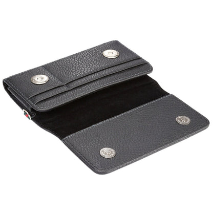 Universal Litchi Texture Vertical Flip Thwartwise PU Leather Case / Waist Bag with Back Splint & Card Slots & 15cm Lanyard for  iPhone 8 & 7  & 6s & 6, Galaxy SIV & SIII, Xiaomi Redmi 3 & 3X, Size: 14.3 x 7.5 x 1.5 cm