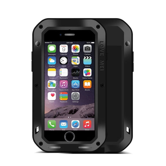 LOVE MEI for iPhone 7 Professional and Powerful Dustproof Shockproof Anti-slip Metal Protective Case