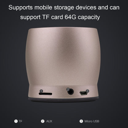 awei Y500 Mini Portable Wireless Bluetooth Speaker with 3D Stereo, Built-in Mic, Support TF Card / AUX, Y500