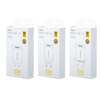 WK WP-U118 10W Single USB Port Travel Charger Power Adapter, US Plug, WP-U118 US Plug