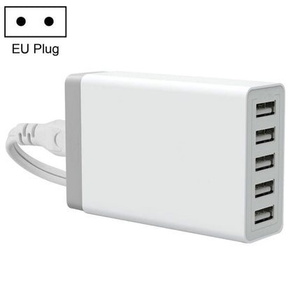 XBX09 40W 5V 8A 5 USB Ports Quick Charger Travel Charger, UK Plug(Black), XBX09, 8A